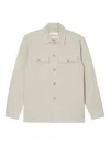 Closed Double-pocket Shirt Jacket In Neutral