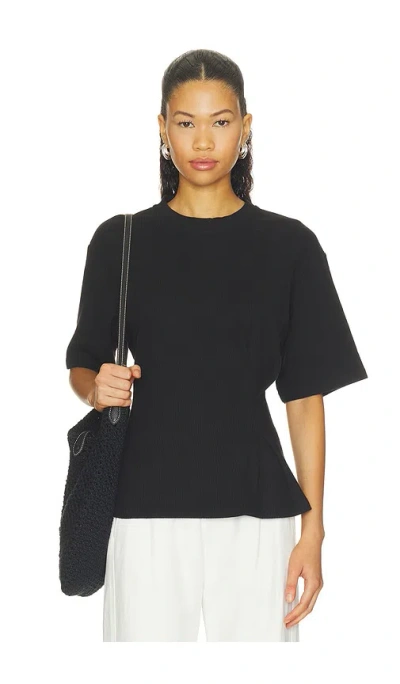 Closed Draped T-shirt In Black