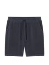 Closed Drawstring Track Shorts In Gray