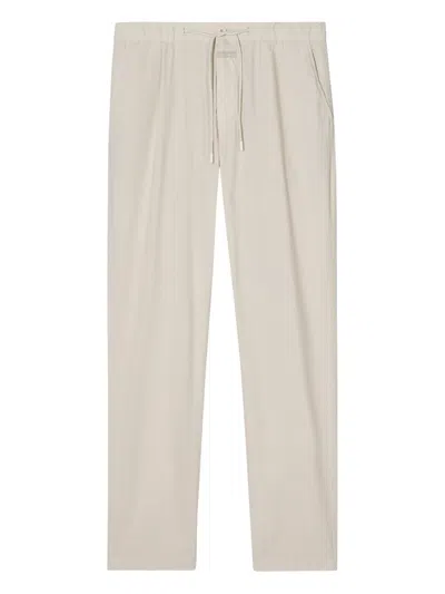 Closed Drawstring Trousers In Neutral