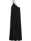 Closed Gathered Dress Clothing In Black