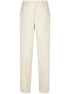 Closed Satin-finish Tailored Trousers In 276 Shetland