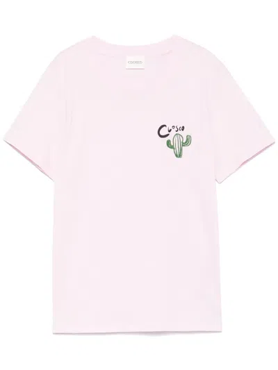 Closed Embroidered T-shirt In Pink