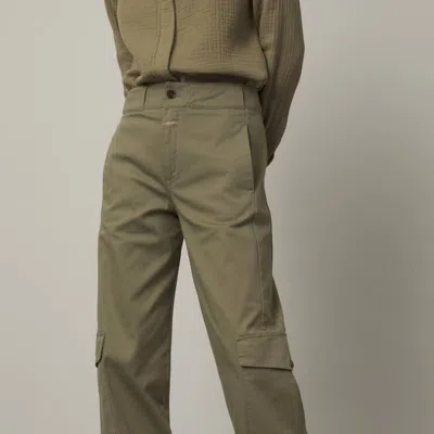 Closed Erin Utility Pant In Green Umber