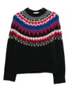 Closed Wool Crewneck Jumper In Black