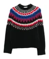Closed Wool Crewneck Jumper In Black