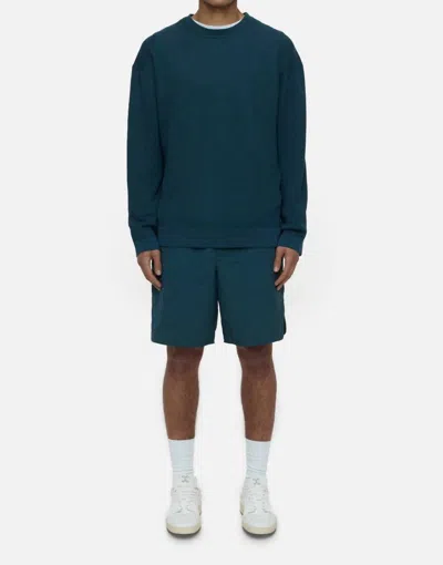 Closed Fine Knitted Sweater In Midnight Lake In Blue