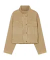 Closed Signature Stretch-cotton Twill Jacket In Brown