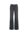Closed Flared Jeans With Classic Five-pocket Design And Faded Finish In Gray