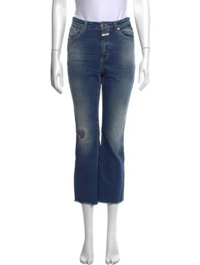 Pre-owned Closed Flared Pants In Blue