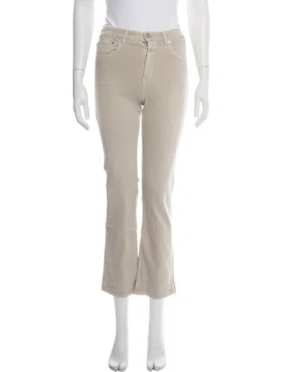 Pre-owned Closed Flared Pants In Neutrals
