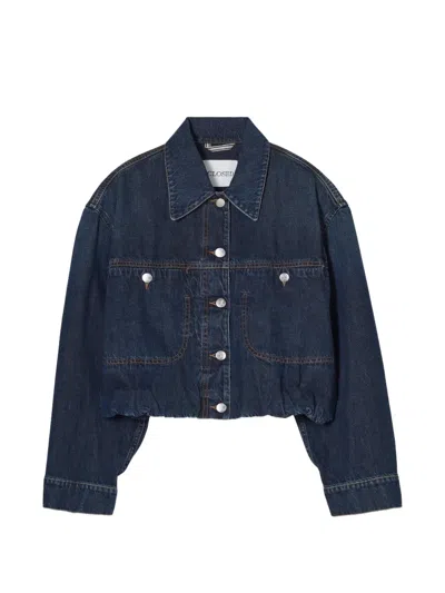 Closed Folded-hem Denim Jacket In Blue