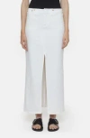 Closed Cutoff Waist Denim Maxi Skirt In White