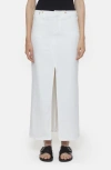 Closed Cutoff Waist Denim Maxi Skirt In White