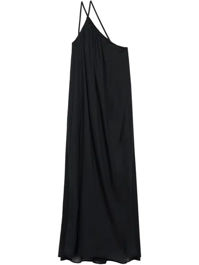 Closed Gathered Dress Clothing In Black