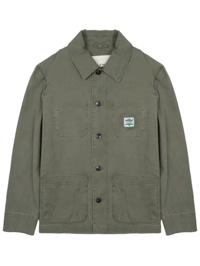 Closed Giacca "worker" In Green