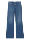 Closed Gillan Button-fly Wide-leg Jeans In Blue