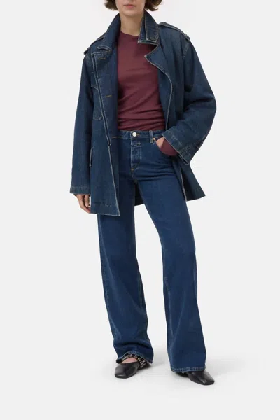 Closed Gillan Wide Leg Jean In Dark Blue