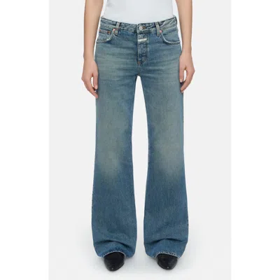 Closed Gillian Mid Rise Flare Jeans In Blue