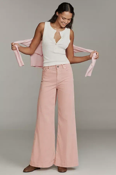 Closed Glow-up High-rise Flare Jeans In Pink