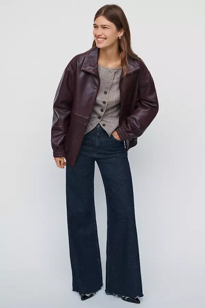 Closed Glow Up High Rise Wide Leg Jeans In Blue