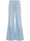 Closed Glow-up High-rise Wide-leg Jeans In Lbl Light Blue