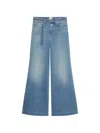 Closed Five-pocket Design Flared Jeans In Blue