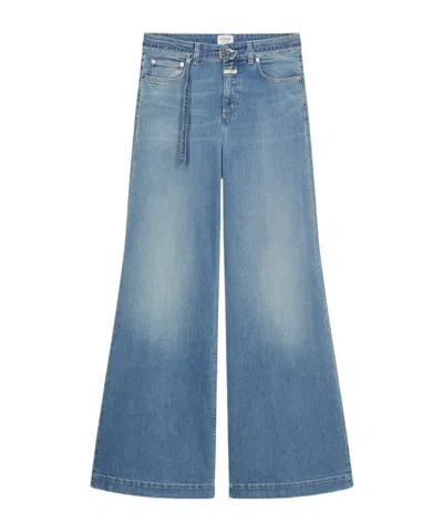 Closed Glow Up Tie-waist Jeans In Blue