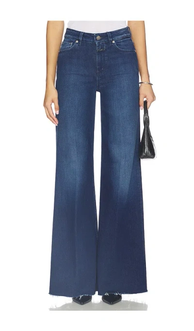 Closed Glow Up Wide Leg Jeans In Blue