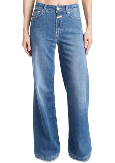 Closed Glow Up Wide Leg Jeans In Blue