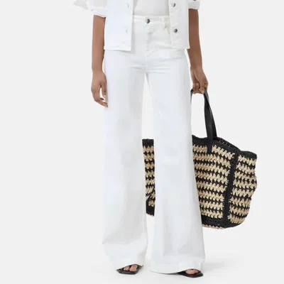 Closed Glow Up Wide Leg Jeans In White