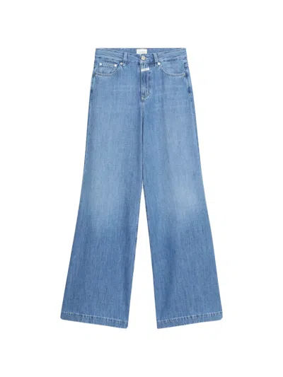 Closed Glow Up Wide-leg Jeans In Blue
