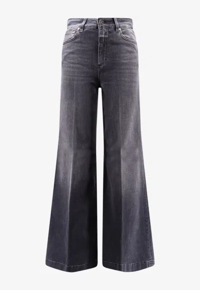 Closed Glow Up Wide-leg Jeans In Blue