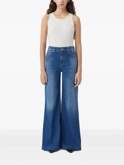 Closed Glow-up Wide-leg Jeans In Blue