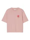 Closed Graphic-print Cotton T-shirt In Pink