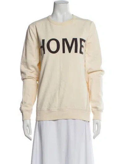 Pre-owned Closed Graphic Print Crew Neck Sweatshirt In Neutral