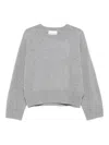 Closed Light Grey Wool Crewneck Jumper In Gray