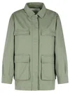 Closed Cotton Jacket In Green