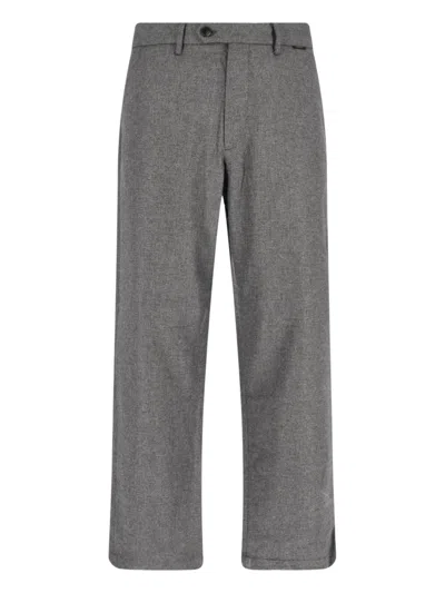 Closed Grey Wool-blend Fairport Straight-leg Pants In Gray