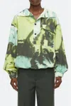 Closed Half Button Hoodie In Primary Yellow