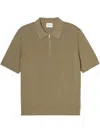 Closed Half-zip Polo Shiirt In Brown