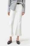 Closed Hi-sun Crop Flare Leg Jeans In White