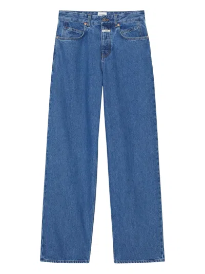 Closed High-waisted Wide-leg Jeans In Blue