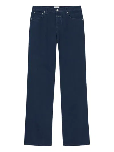 Closed High-waisted Wide-leg Jeans In Blue