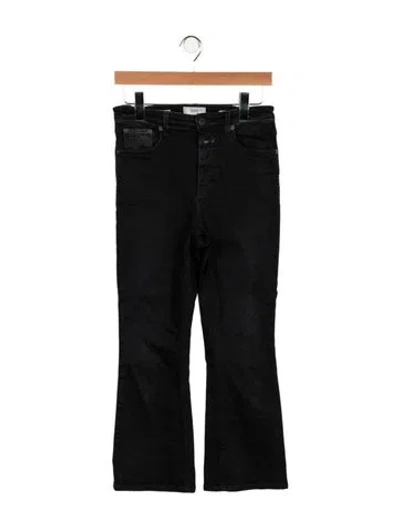 Pre-owned Closed High-rise Flared Jeans In Black