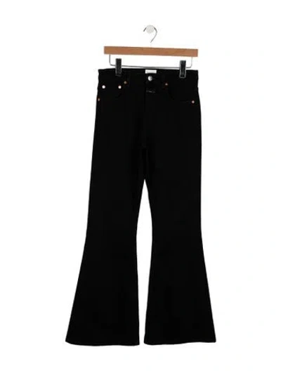Pre-owned Closed High-rise Flared Jeans In Black