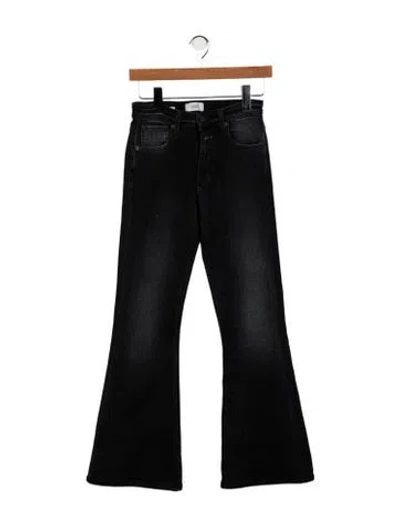 Pre-owned Closed High-rise Flared Jeans In Black