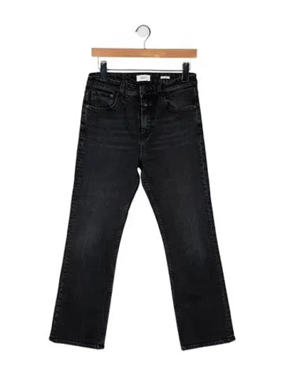 Pre-owned Closed High-rise Flared Jeans In Black