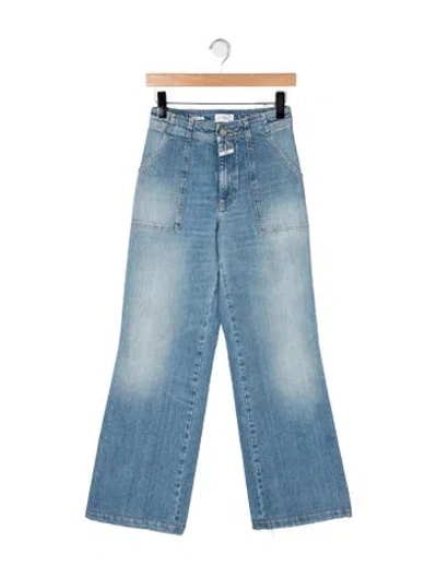 Pre-owned Closed High-rise Flared Jeans In Blue