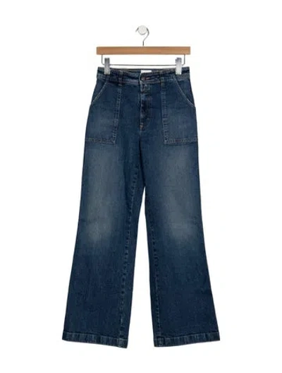 Pre-owned Closed High-rise Flared Jeans In Blue
